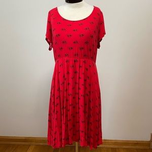 Torrid 2x red bicycle skater dress